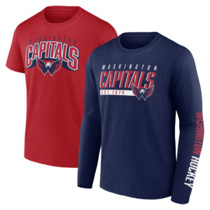 Men's Fanatics Navy/Red Washington Capitals Bottle Rocket T-Shirt Combo Pack