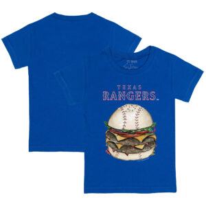 Toddler Tiny Turnip Royal Texas Rangers Burger T-Shirt