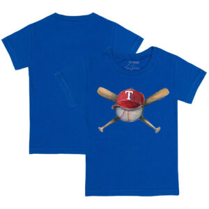 Youth Tiny Turnip Royal Texas Rangers Hat Crossbats T-Shirt