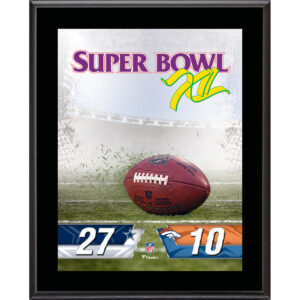 Dallas Cowboys vs. Denver Broncos Super Bowl XII 10.5" x 13" Sublimated Plaque
