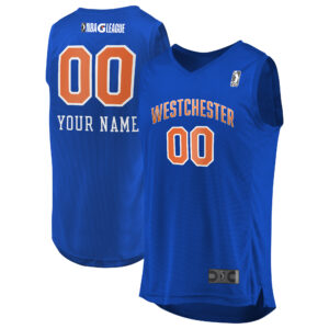 Youth Fanatics Blue Westchester Knicks NBA G League Replica Custom Jersey