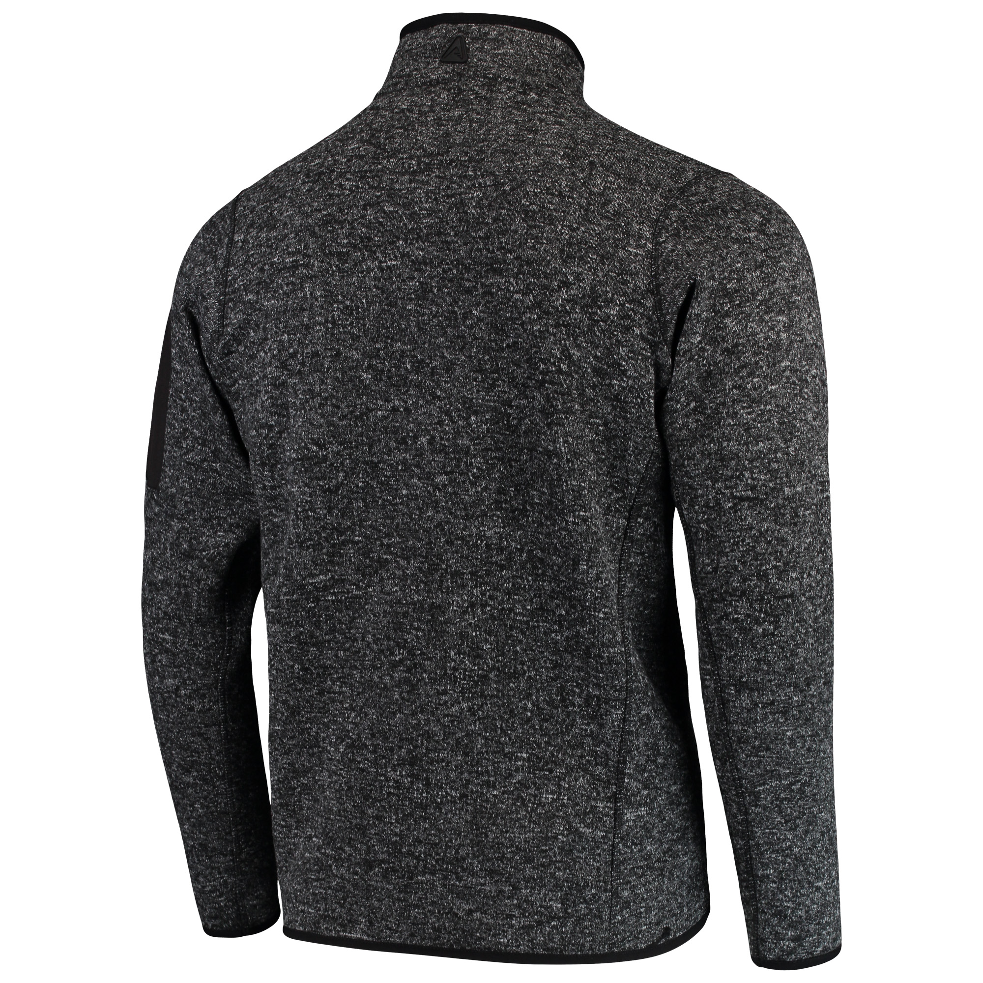 Men's Antigua Heather Black Green Bay Packers Fortune Quarter-Zip Pullover Jacket - Image 5