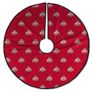 Ohio State Buckeyes Microplush Christmas Tree Skirt