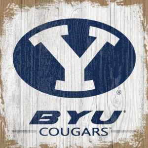 BYU Cougars 6'' x 6'' Team Logo Block