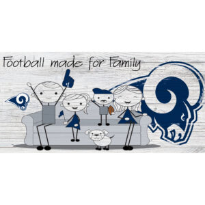 Los Angeles Rams 6'' x 12'' Fansticks Couch Sign