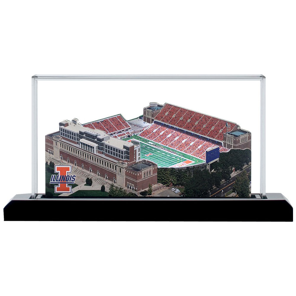 Illinois Fighting Illini 19'' Light Up Replica Stadium with Case