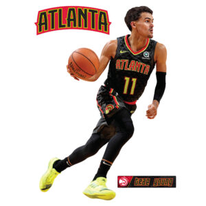 Fathead Trae Young Atlanta Hawks 3-Pack Life-Size Removable Wall Decal