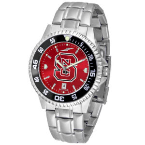 Red NC State Wolfpack Competitor Steel AnoChrome Color Bezel Watch