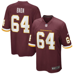 Men's Nike David Bada Burgundy Washington Football Team Game Player Jersey