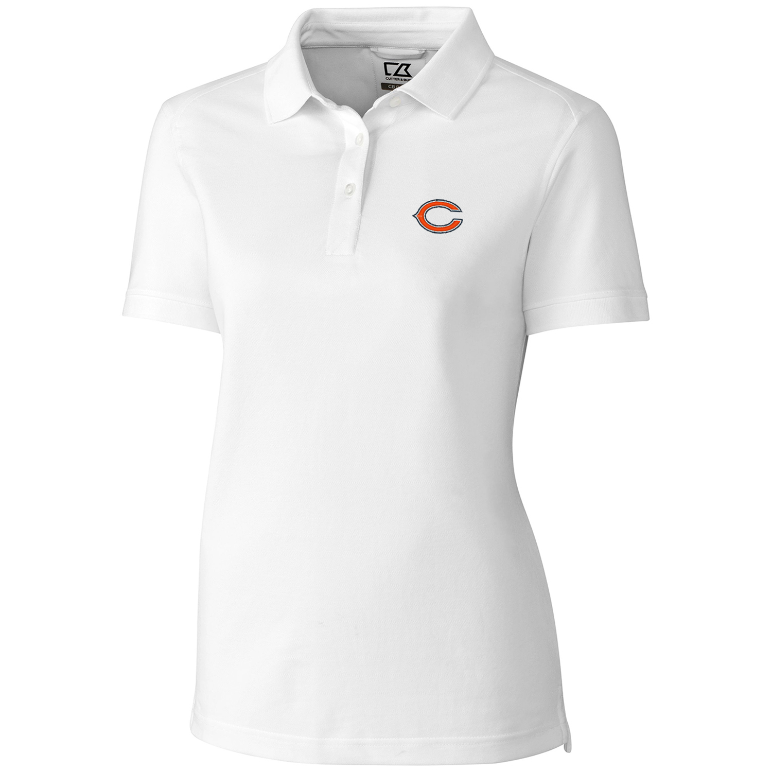 Women's Cutter & Buck White Chicago Bears Advantage Polo