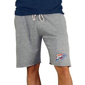 Men's Concepts Sport Gray Oklahoma City Thunder Mainstream Terry Shorts
