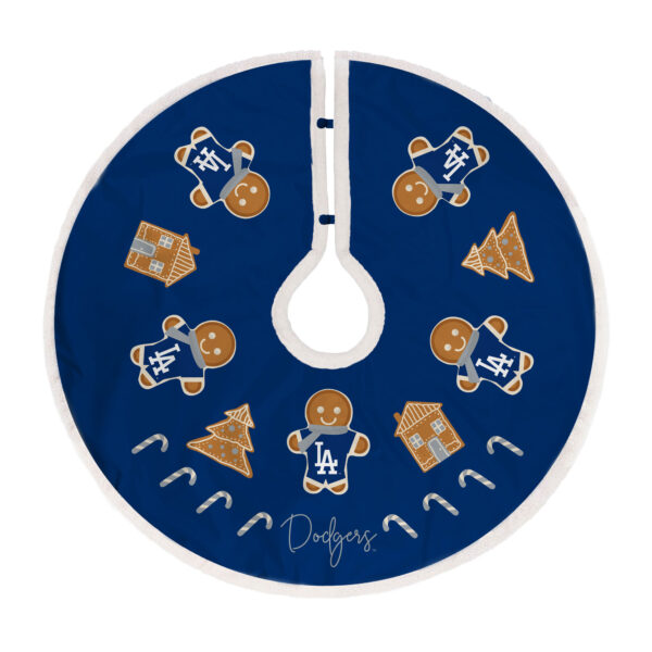 Los Angeles Dodgers Gingerbread Tree Skirt