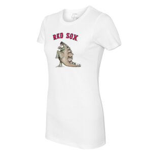 Women's Tiny Turnip White Boston Red Sox Stega T-Shirt