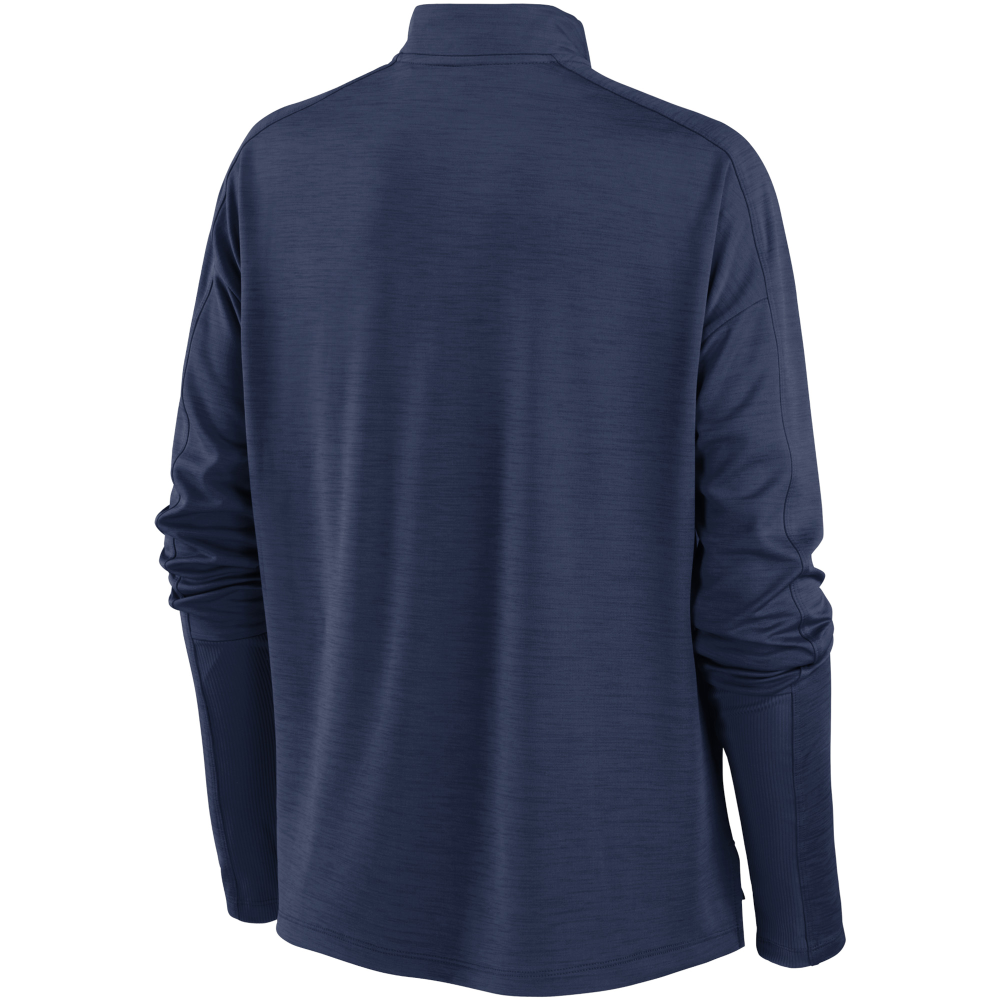 Women's Nike Navy Houston Astros Primetime Raglan Quarter-Zip Top - Image 4