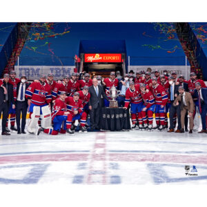 Montreal Canadiens Unsigned 2021 Stanley Cup Semifinal Champions Team Celebration Photograph