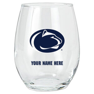 Penn State Nittany Lions 15oz. Personalized Stemless Glass Tumbler