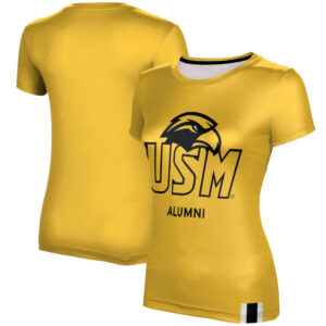 Women's Gold Southern Miss Golden Eagles Alumni T-Shirt