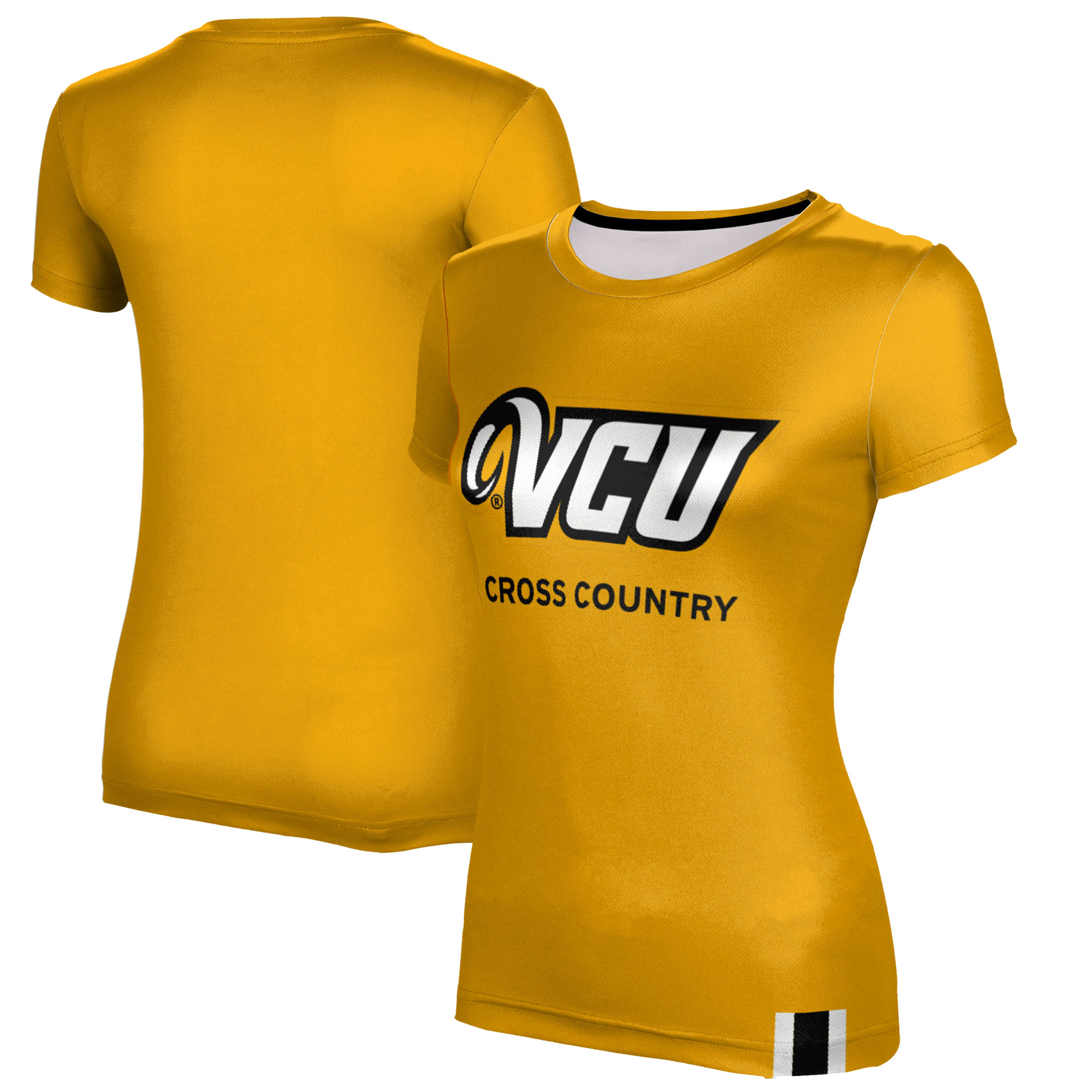 Women's Gold VCU Rams Cross Country T-Shirt