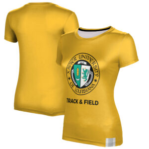 Women's Gold XULA Gold Track & Field T-Shirt