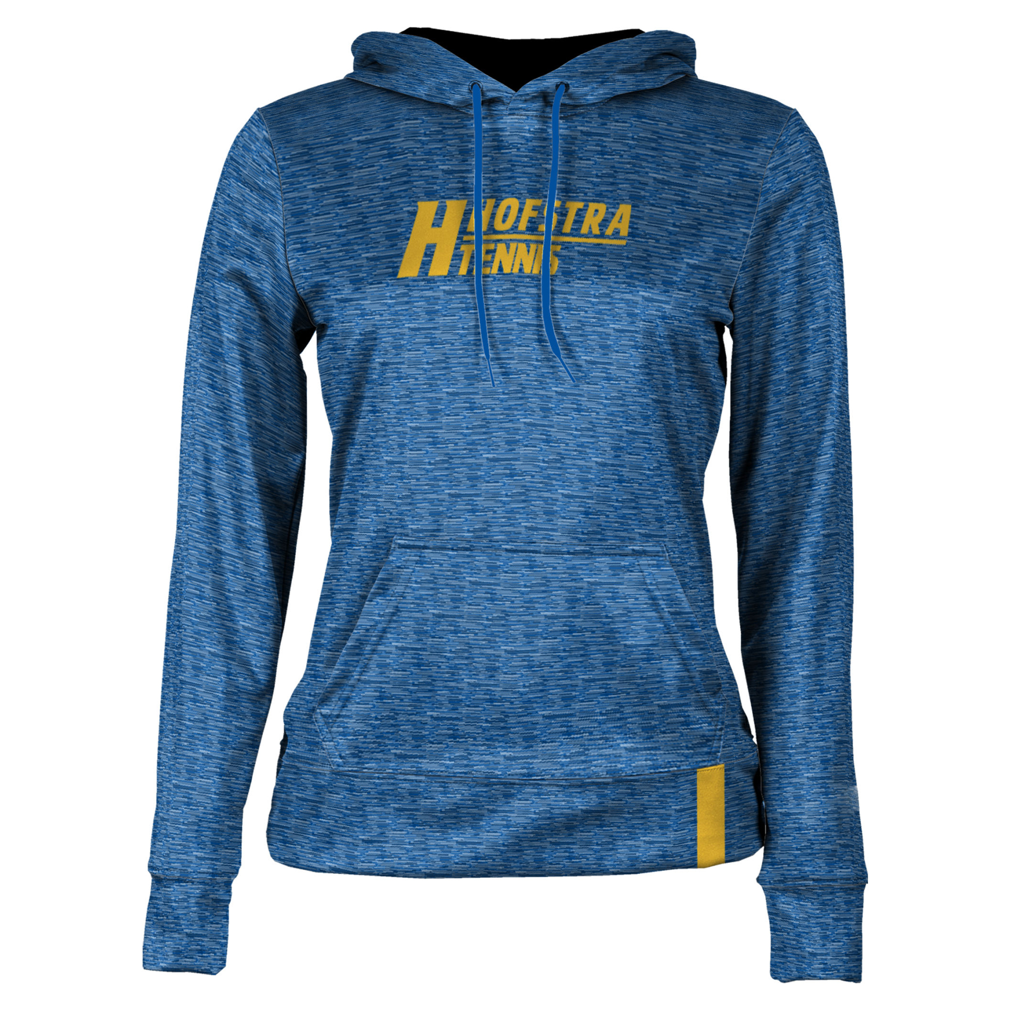 Women's Blue Hofstra University Pride Tennis Pullover Hoodie - Image 6