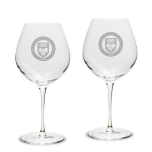 Chicago Maroons 2-Piece 22oz. Luigi Bormioli Titanium Robusto Wine Glass Set