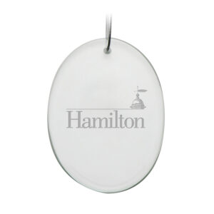 Hamilton Continentals 2.75'' x 3.75'' Glass Oval Ornament