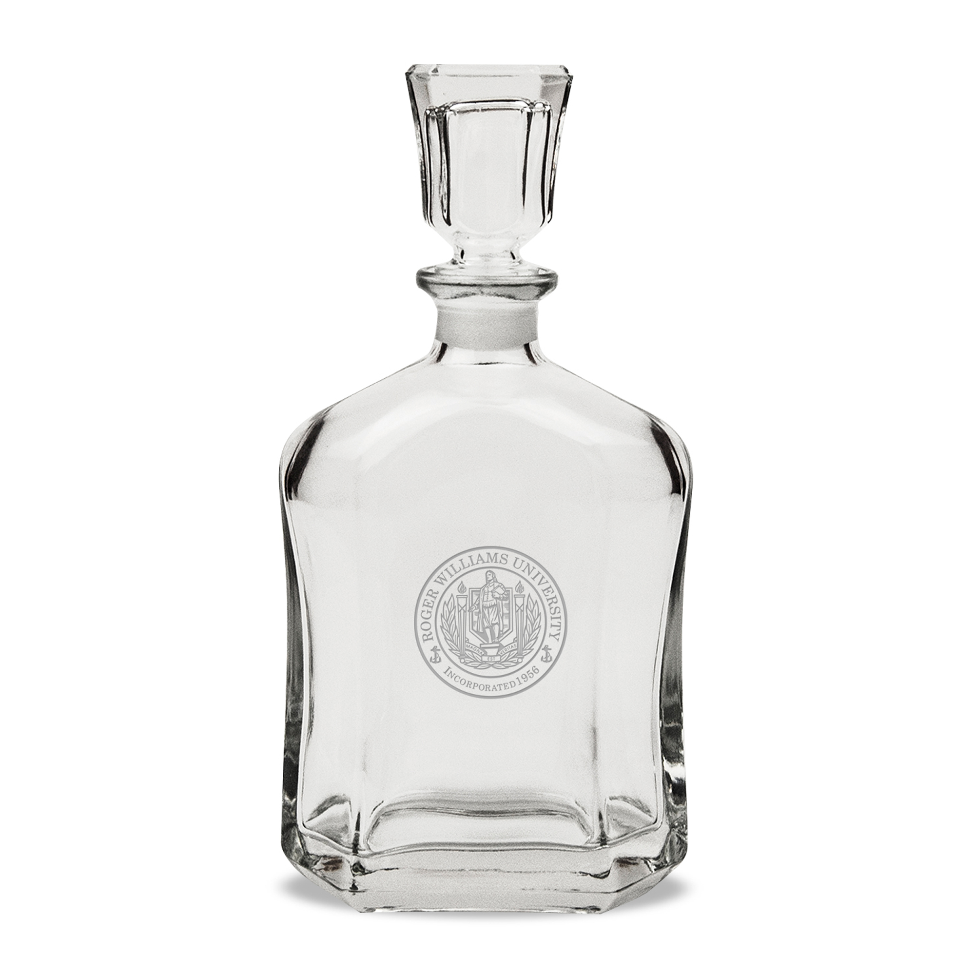 Roger Williams University 23.75oz. Crystal Whisky Decanter
