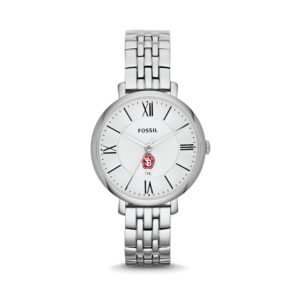 Women's Fossil Silver South Dakota Coyotes Jacqueline Stainless Steel Watch