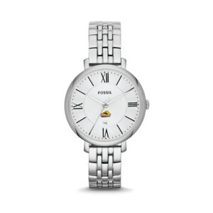 Women's Fossil Silver Emerson College Lions Jacqueline Stainless Steel Watch