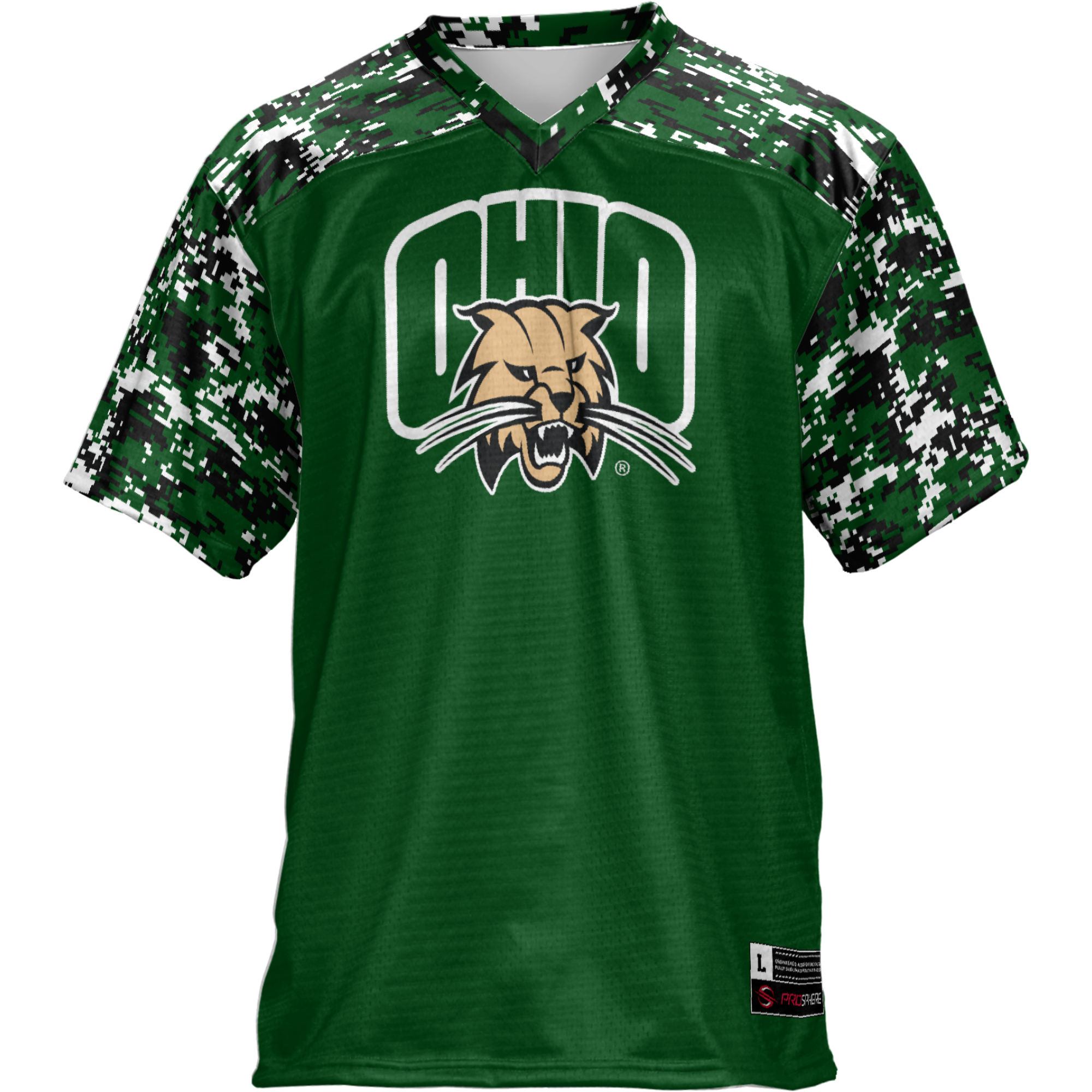 Men's GameDay Greats Green Ohio Bobcats Football Jersey - Image 9