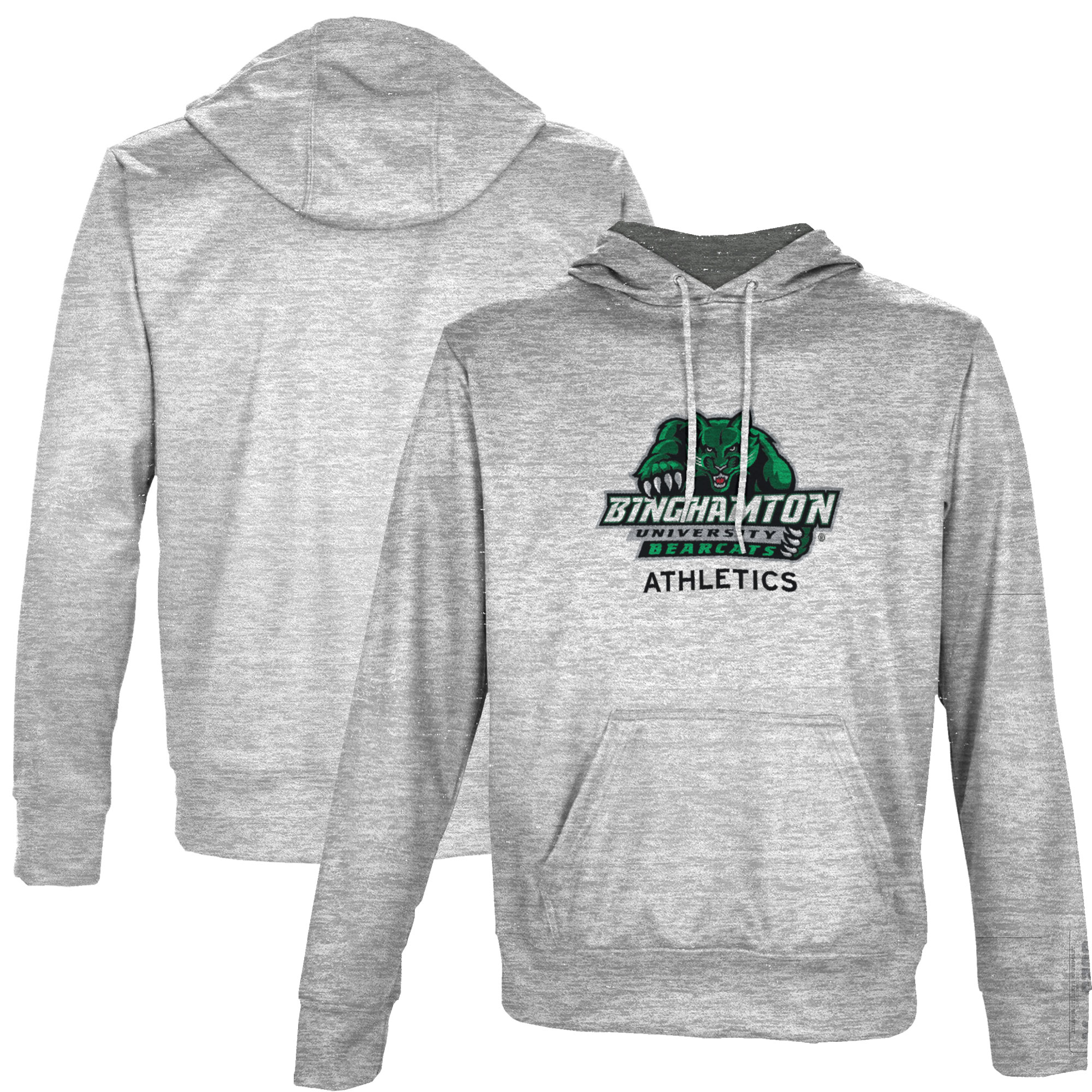 Men's ProSphere Gray Binghamton Bearcats Athletics Name Drop Pullover Hoodie