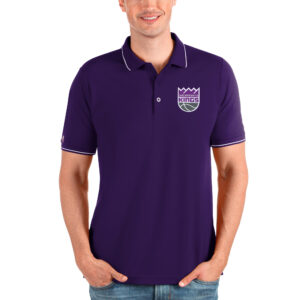 Men's Antigua Purple Sacramento Kings Affluent Polo