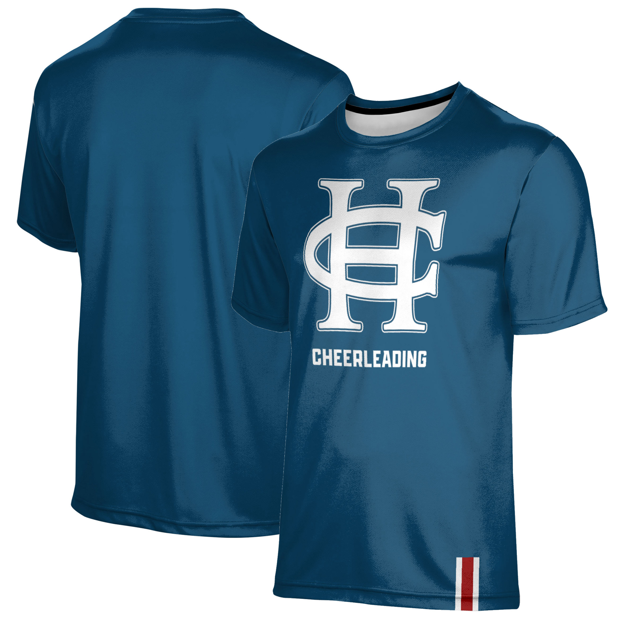 Men's ProSphere Blue Hanover Panthers Cheer Logo Stripe T-Shirt