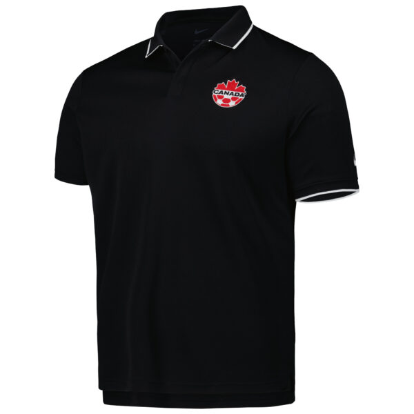 Men's Nike Black Canada Soccer Collegiate Polo - Image 6