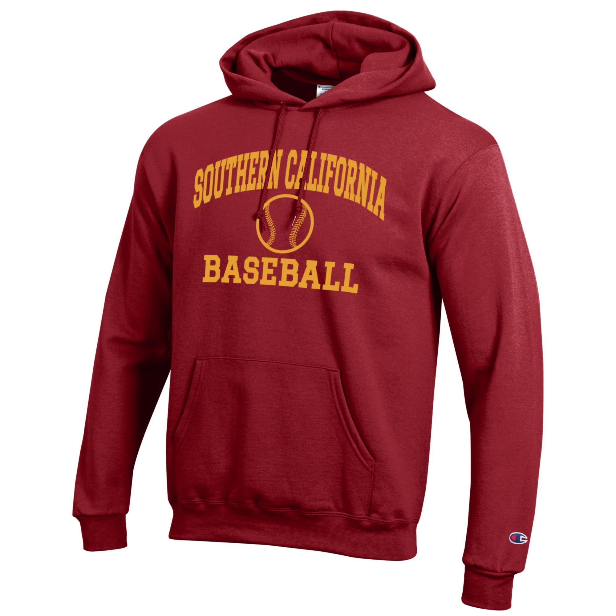 Men's Champion Cardinal USC Trojans Baseball Icon Pullover Hoodie - Image 3