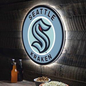 Seattle Kraken LED XL Round Wall Décor