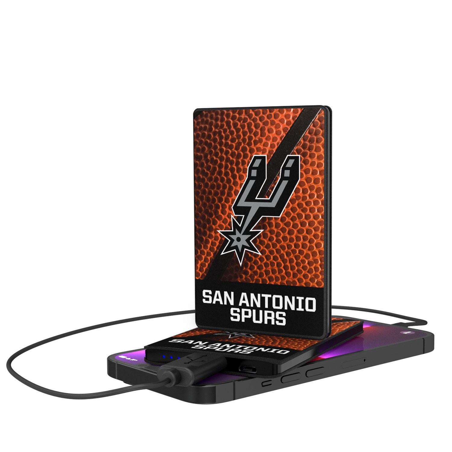 San Antonio Spurs Basketball Design 2500mAh Credit Card Powerbank