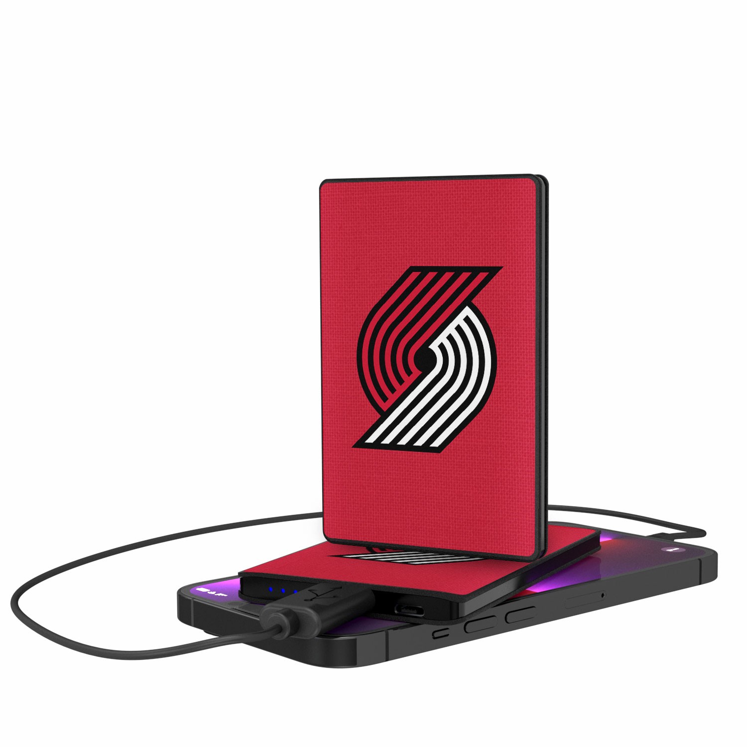 Portland Trail Blazers Solid Design 2500mAh Credit Card Powerbank
