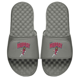ISlide X BreakingT Kyler Murray Gray NFLPA Caricature Slide Sandals