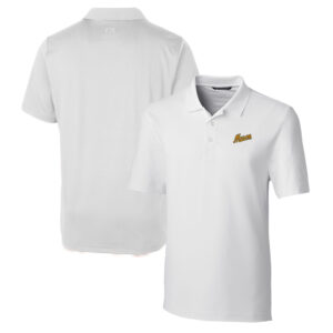 Men's Cutter & Buck White George Mason Patriots Forge Stretch Polo