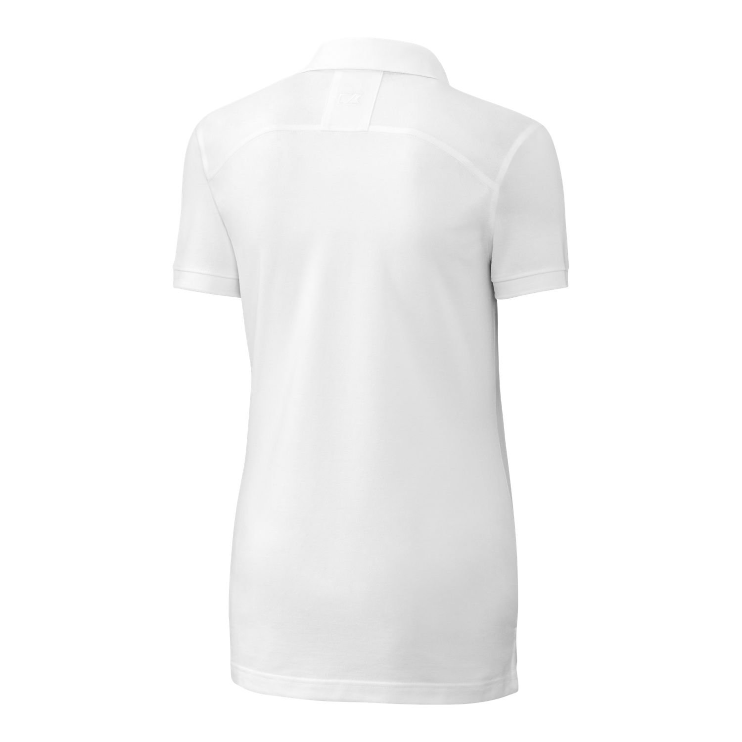 Women's Cutter & Buck White Georgia Tech Yellow Jackets Advantage Tri-Blend Pique Polo - Image 4