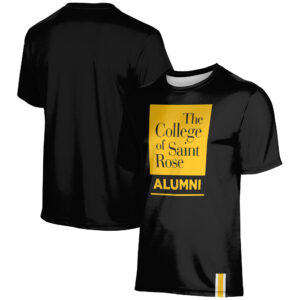 Men's ProSphere Black Saint Rose Golden Knights Alumni Logo Stripe T-Shirt