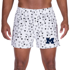Men's Concepts Sport White Michigan Wolverines Epiphany Allover Print Knit Boxer Shorts
