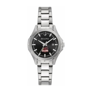 Women's Bulova Black Elon Phoenix Stainless Steel Classic Sport Watch