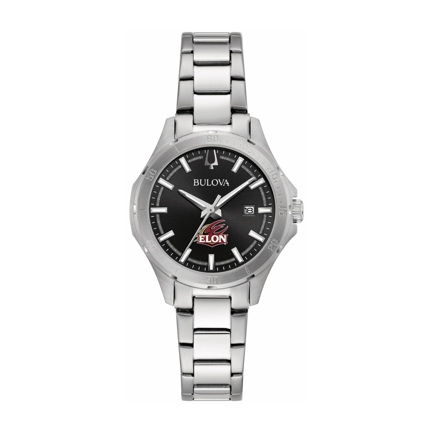 Women's Bulova Black Elon Phoenix Stainless Steel Classic Sport Watch