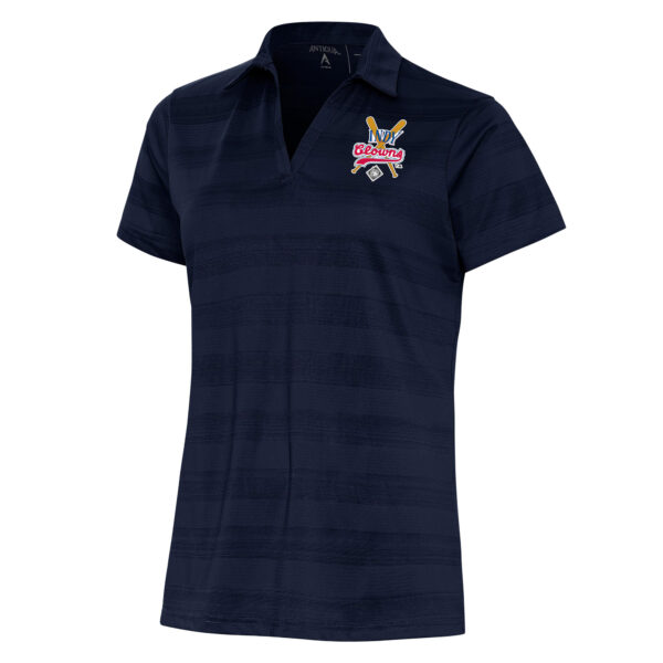Women's Antigua Navy Indianapolis Clowns Compass Polo