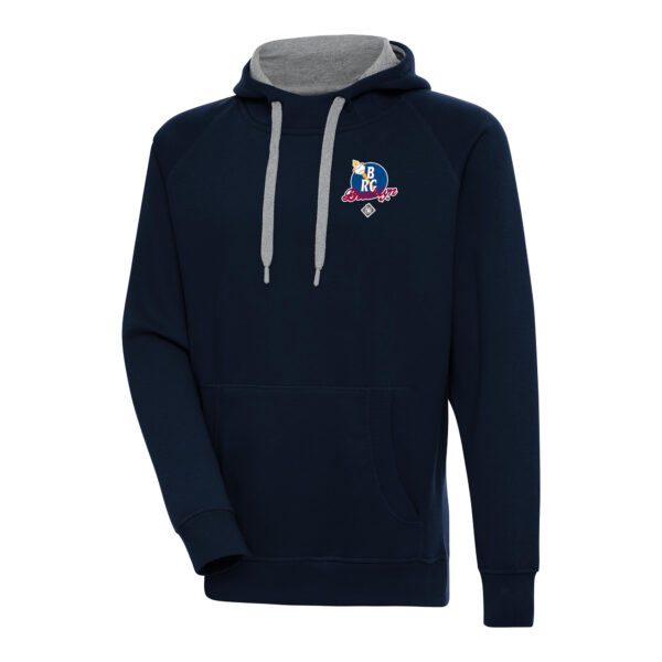 Men's Antigua Navy Brooklyn Royal Giants Victory Pullover Hoodie