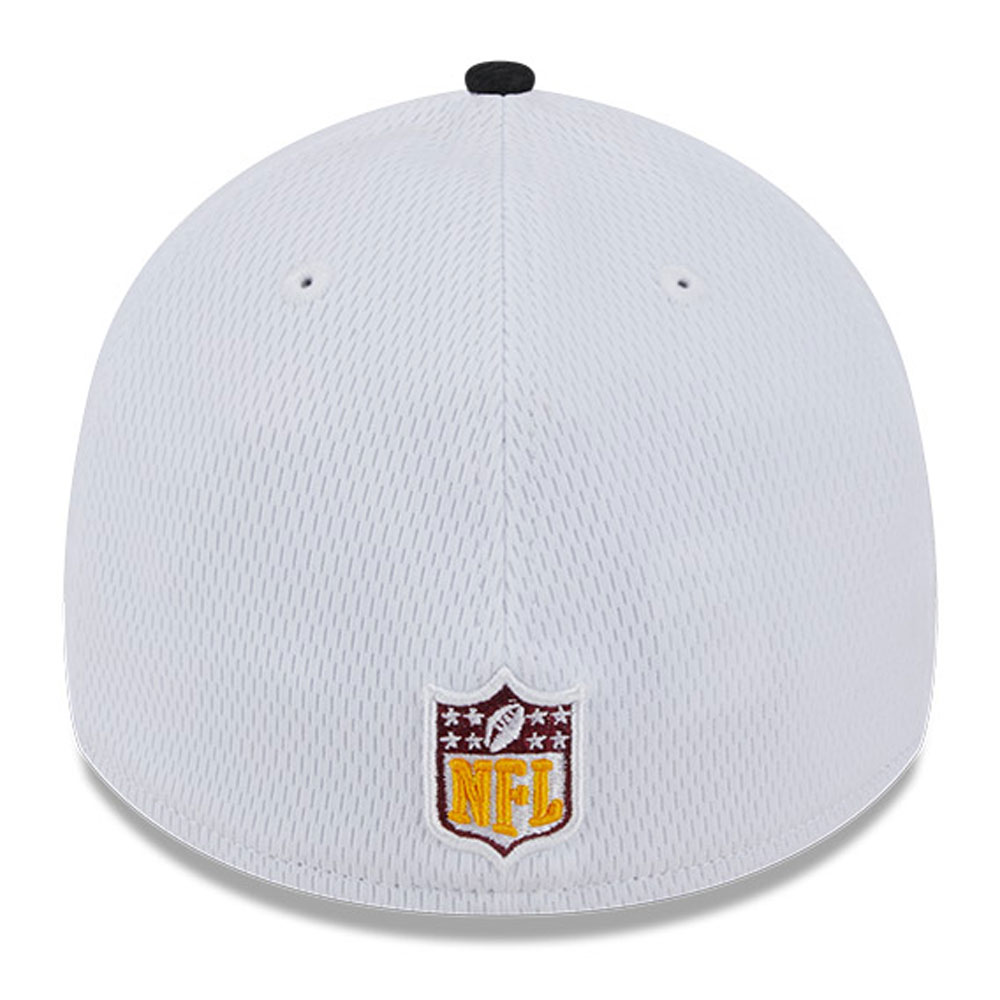 Men's New Era White/Black Washington Commanders 2023 Sideline 39THIRTY Flex Hat - Image 5