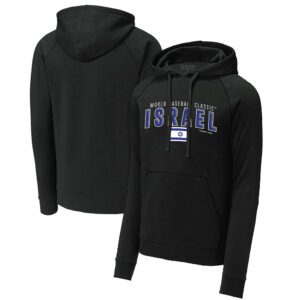 Men's LEGENDS Black Israel Baseball 2023 World Baseball Classic Country Pride Pullover Hoodie