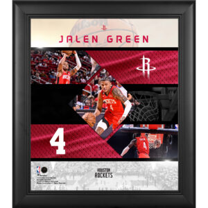 Jalen Green Houston Rockets 15" x 17" Stitched Stars Collage
